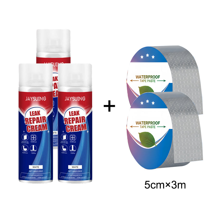 ✨ Instant Leak Repair Spray - Seals Cracks & Gaps in 5 Minutes, Waterproof & Flexible for Pipes/Roofs