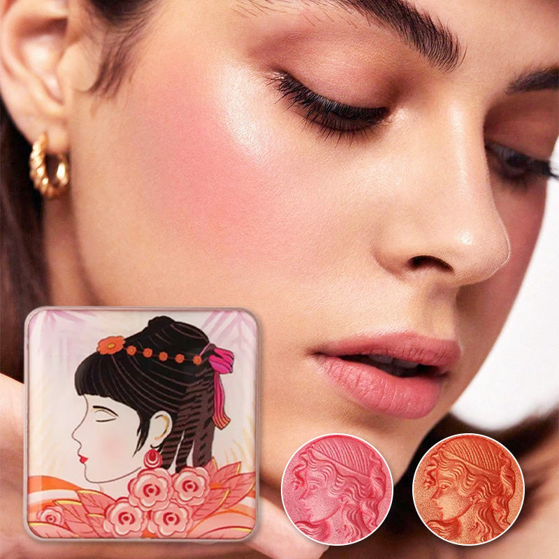 š„Cosmetic NO.1š„Embossed Smooth Powder Blush Palette for Cheeks