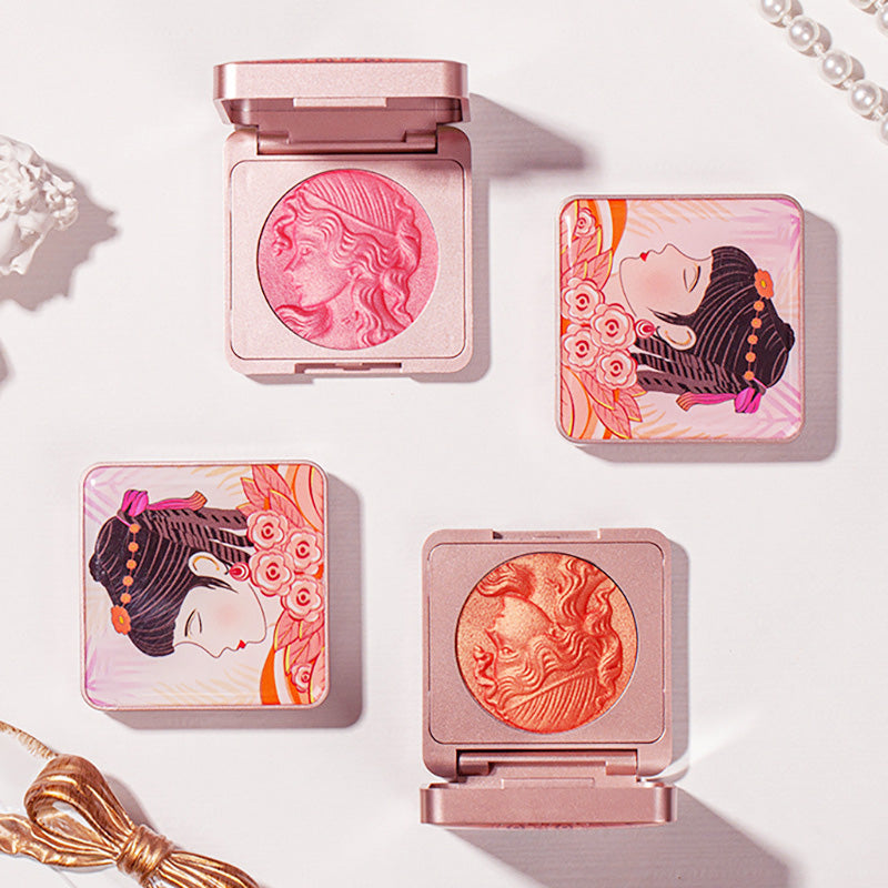 š„Cosmetic NO.1š„Embossed Smooth Powder Blush Palette for Cheeks