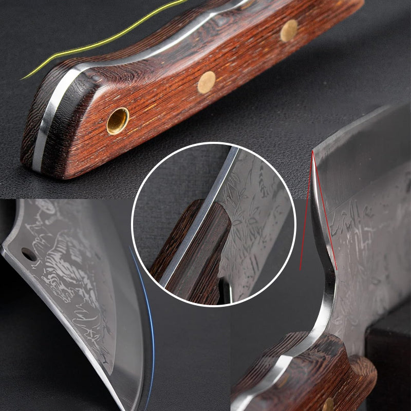 Durable Sharp Tiger Pattern Stainless Steel Knife