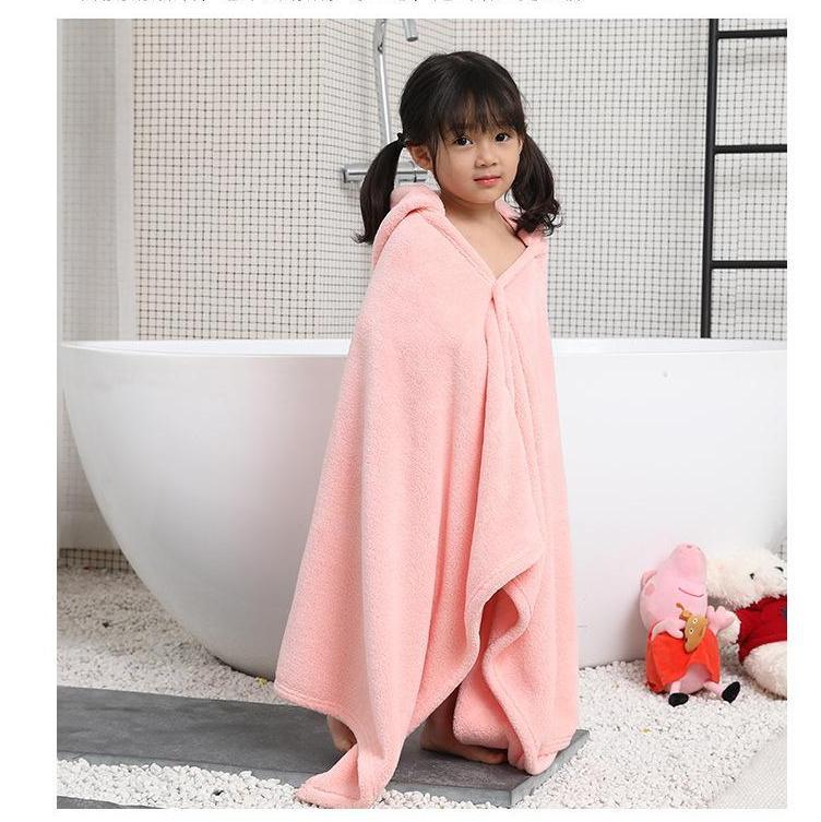 Super absorbent children's cartoon bathrobe