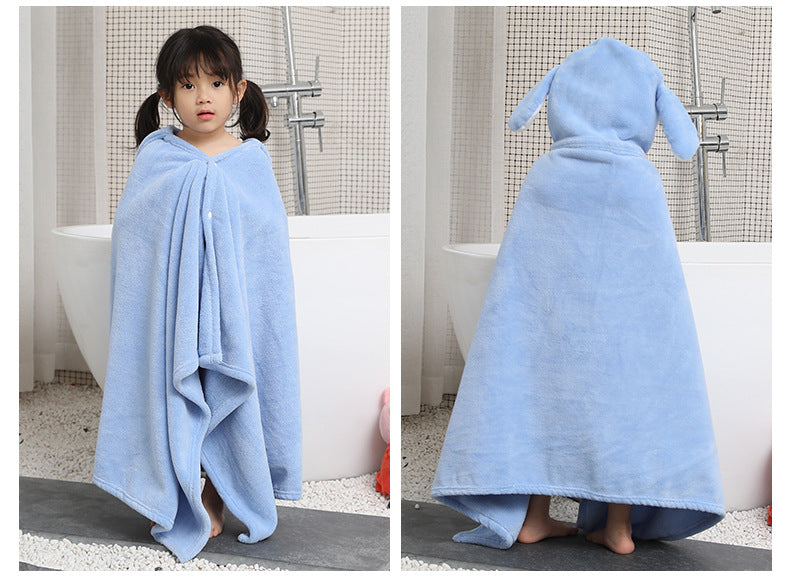 Super absorbent children's cartoon bathrobe
