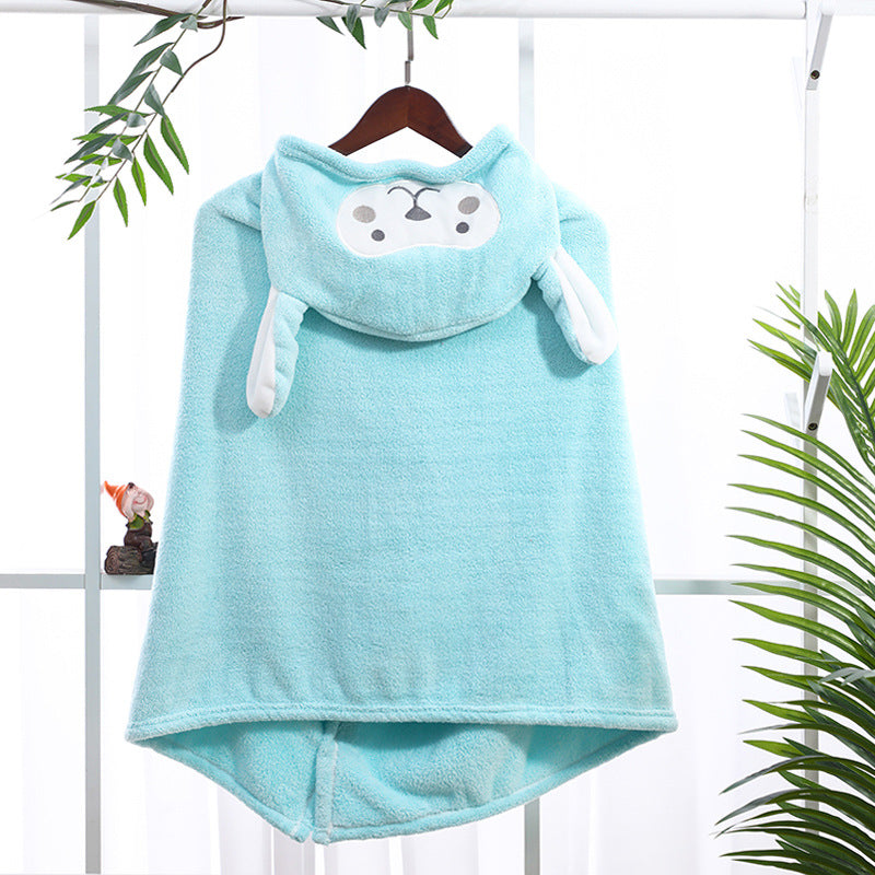 Super absorbent children's cartoon bathrobe