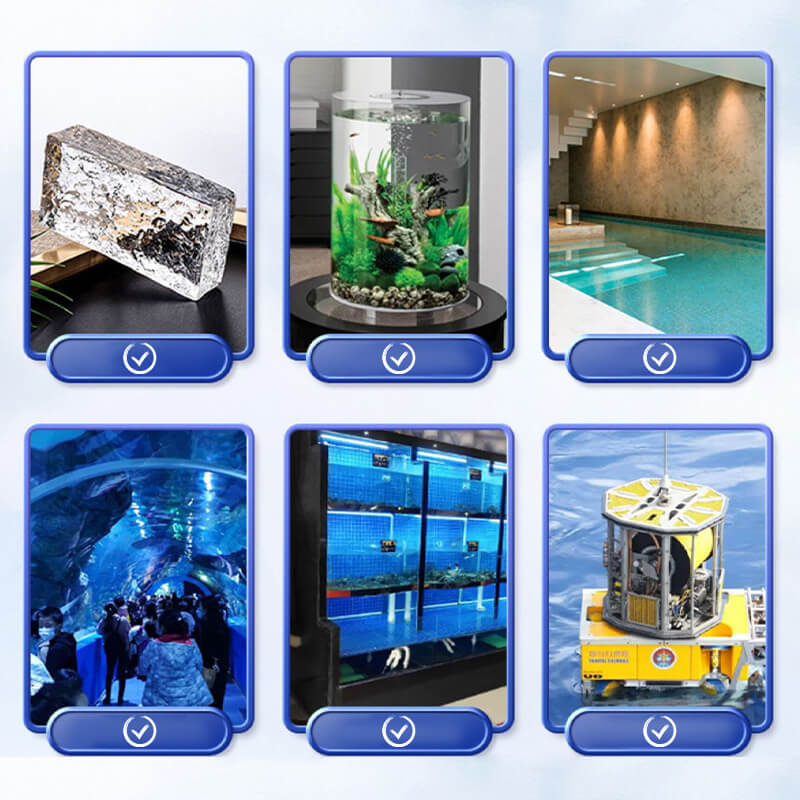 Special adhesive sealant for underwater leak trapping
