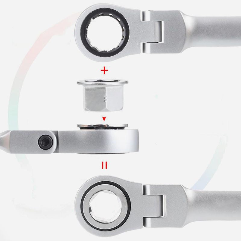 💥15pcs Adjustable Ratchet Wrench Kit🎅Great Gift🎁(Great Sale⛄Buy 2 Get 10% OFF + Free Shipping)
