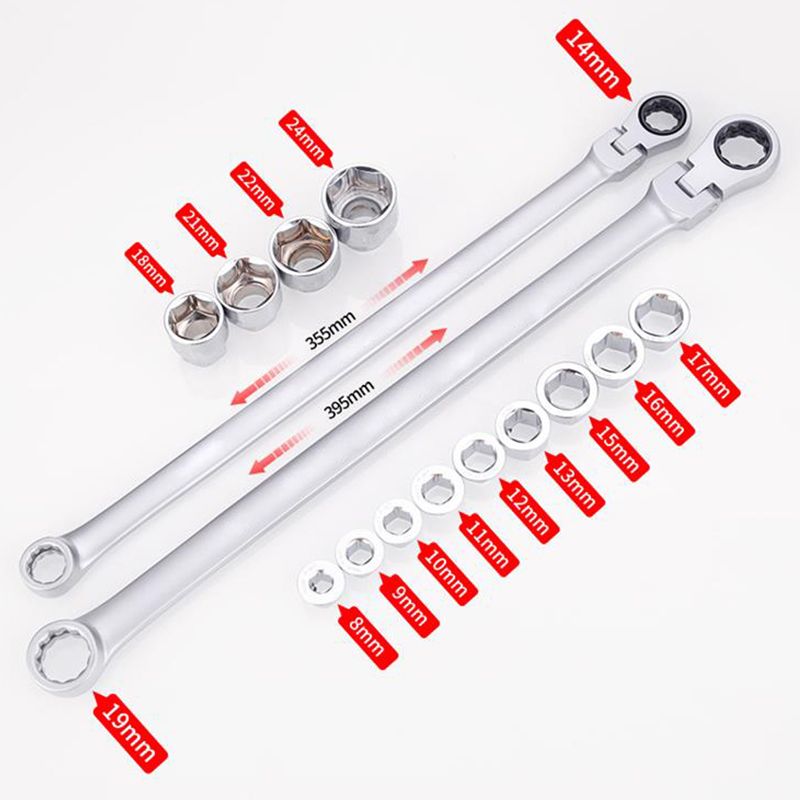 💥15pcs Adjustable Ratchet Wrench Kit🎅Great Gift🎁(Great Sale⛄Buy 2 Get 10% OFF + Free Shipping)