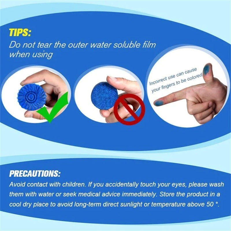Blue Deodorant Block (10 PCS/1 Pack)