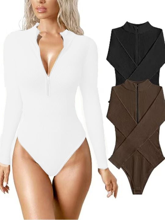 🔥HOT SALE - 49% OFF🔥Zip-Up Bodysuit-Free Shipping