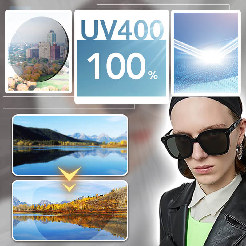 Polarized sunglasses for sun protection and myopia