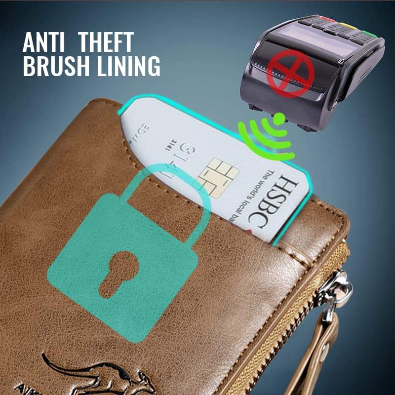 Men's Essentials-Multi-functional RFID Blocking Waterproof Durable PU Leather Wallet