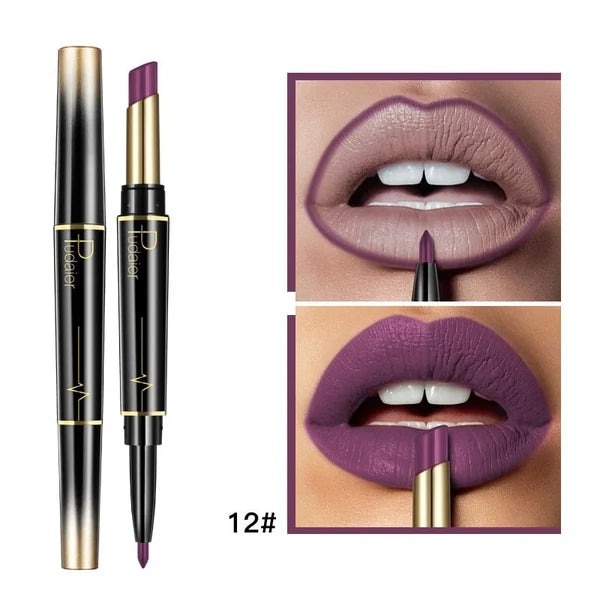16 Color Long Lasting Lipstick Lipstick + Lip Liner Combo