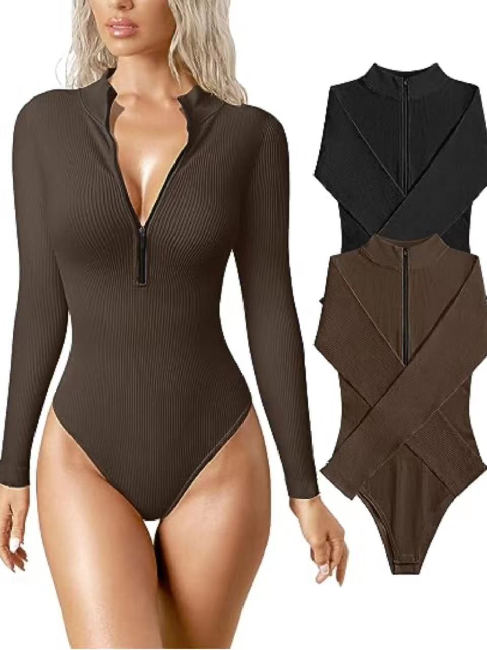 🔥HOT SALE - 49% OFF🔥Zip-Up Bodysuit-Free Shipping