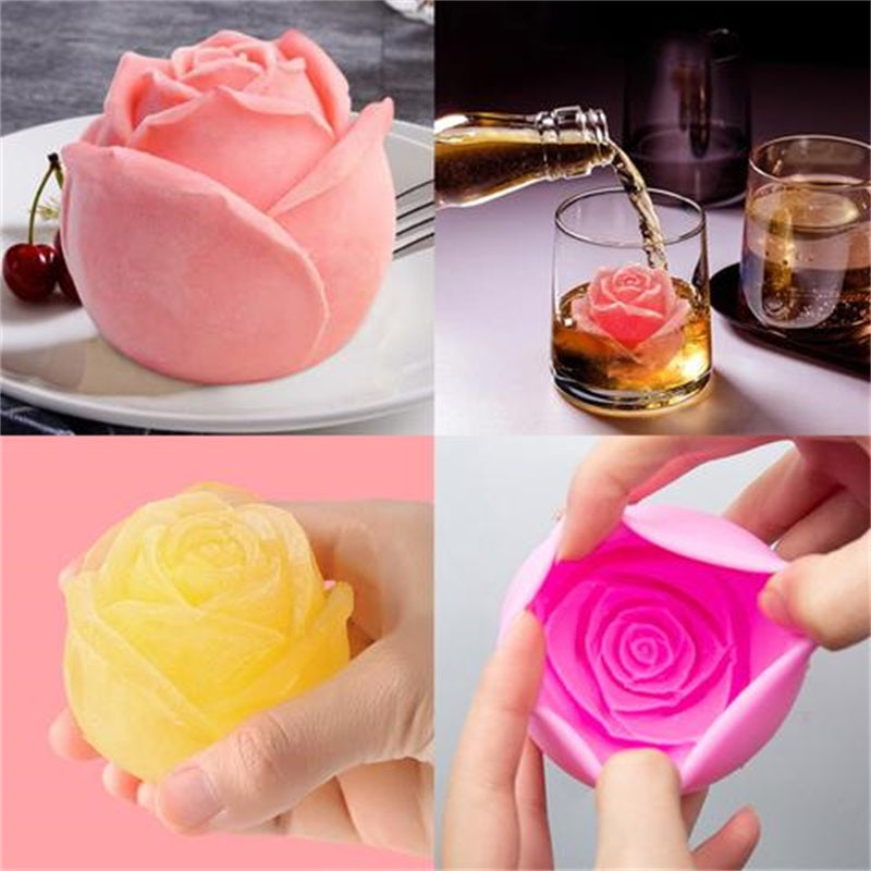 ❤️ 3D Silicone Rose Shape Ice Cube Mold(BUY 2 GET 1 FREE)