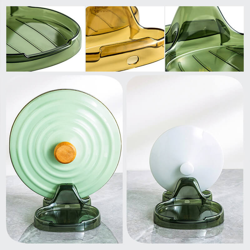 Storage rack for pot cover and spatula
