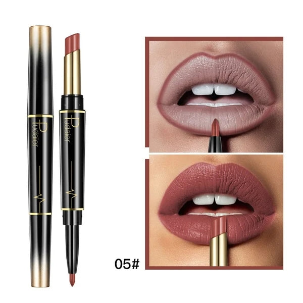 16 Color Long Lasting Lipstick Lipstick + Lip Liner Combo