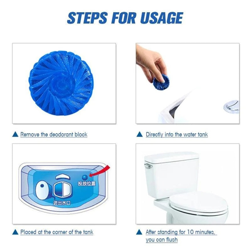 Blue Deodorant Block (10 PCS/1 Pack)
