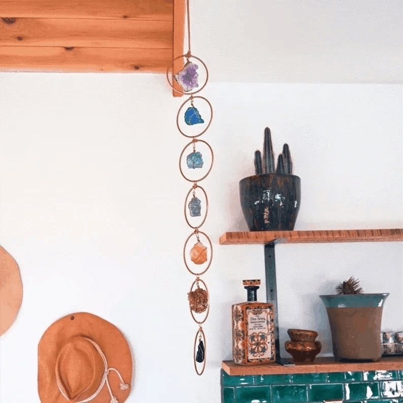 🔥Mother's Day Promotion -75% OFF🔥 Raw Crystal 7 Chakra Gemstone Wall Decor