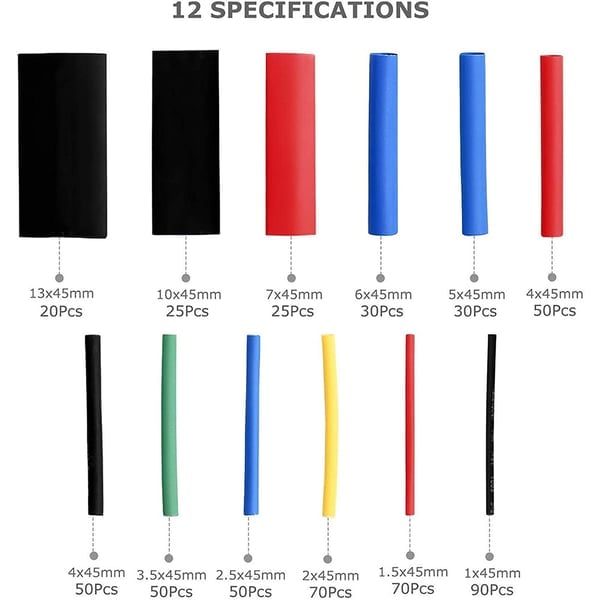 Cable Heat Shrinkable Tube (780pcs/box)