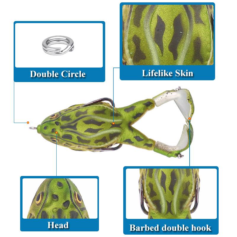 🎁Father's Day Pre Sale🐠Double Propeller Frog Soft Bait