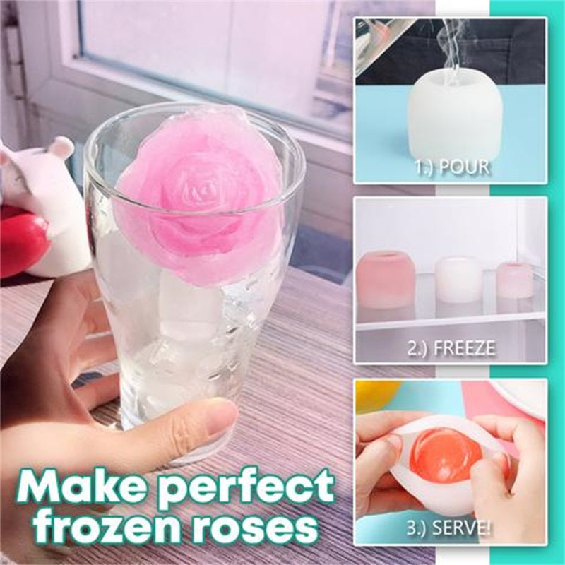 ❤️ 3D Silicone Rose Shape Ice Cube Mold(BUY 2 GET 1 FREE)