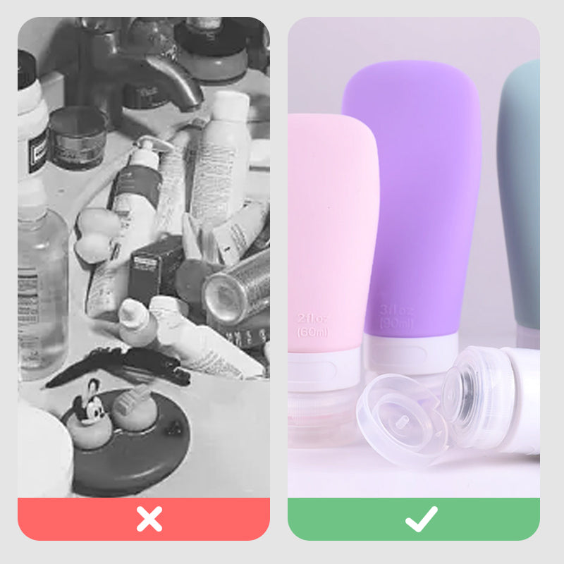🌟Time-limited special offer🌟Portable Silicone Leak Proof Travel Bottles