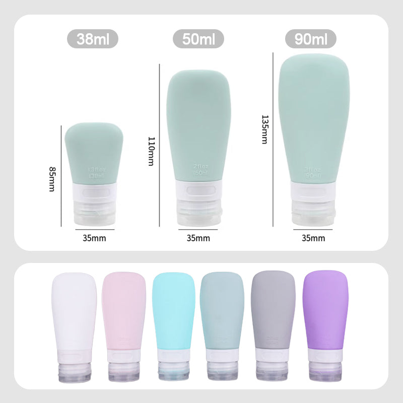 🌟Time-limited special offer🌟Portable Silicone Leak Proof Travel Bottles