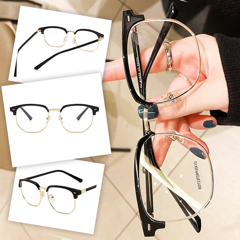 Blue Light Blocking Half-Rim Glasses