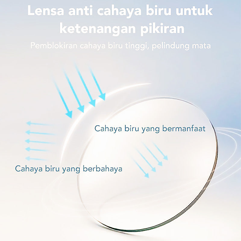 Blue Light Blocking Half-Rim Glasses