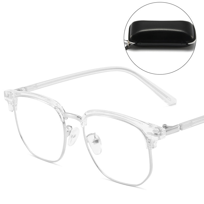 Blue Light Blocking Half-Rim Glasses