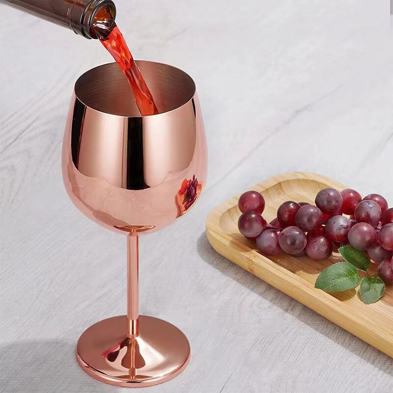 500ml Stainless Steel Wine Glasses
