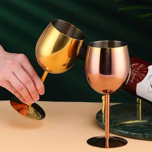 500ml Stainless Steel Wine Glasses