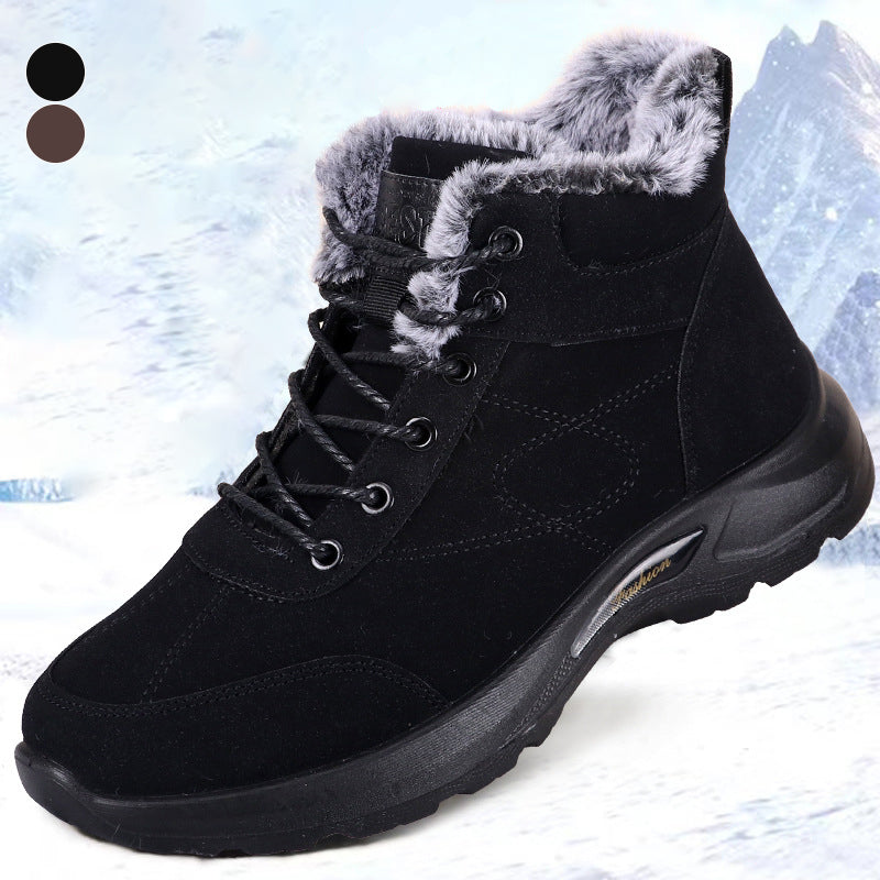 Menâs Non-Slip Plush Lined Snow Boots â detroitrain