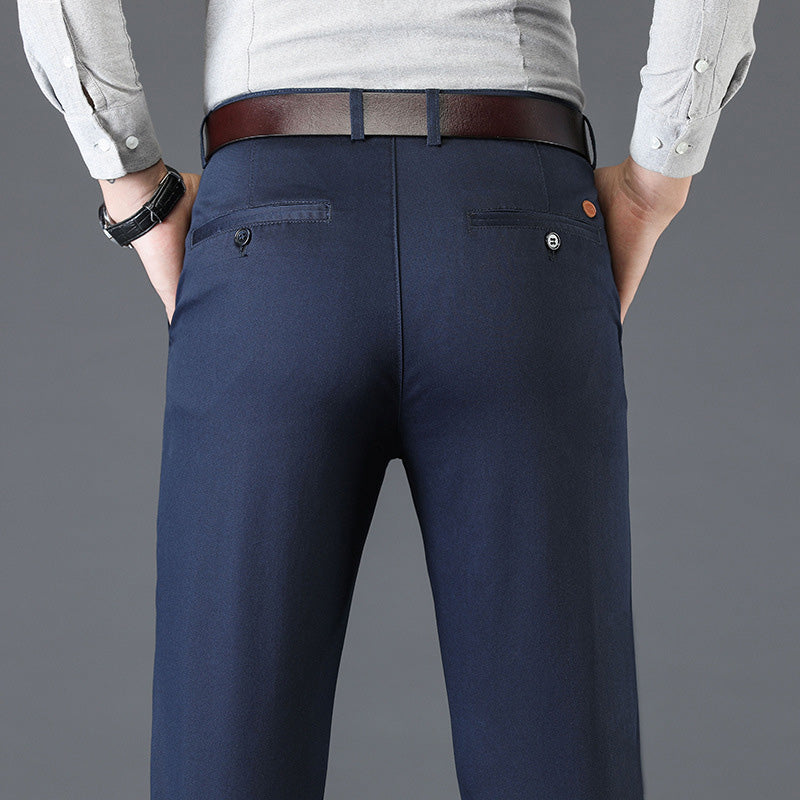 🔥half-price discount 🔥Men’s Stretchy Straight Fit Plain Pants