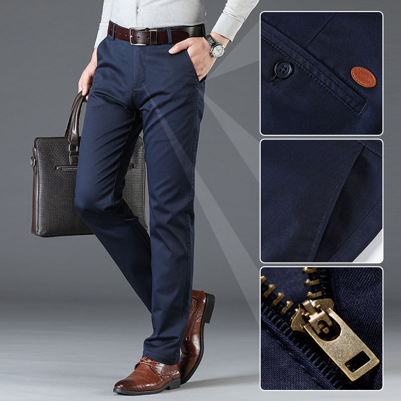 🔥half-price discount 🔥Men’s Stretchy Straight Fit Plain Pants