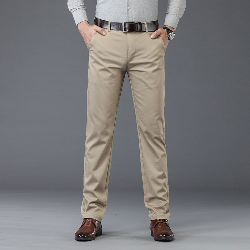 🔥half-price discount 🔥Men’s Stretchy Straight Fit Plain Pants