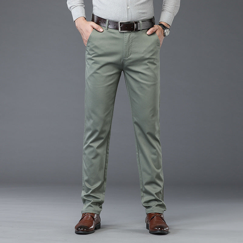 🔥half-price discount 🔥Men’s Stretchy Straight Fit Plain Pants