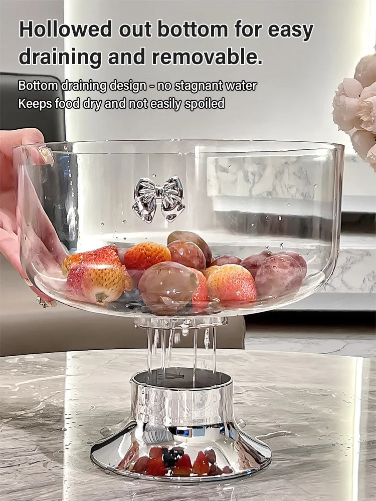 Light Luxury Tall Fruit Plate
