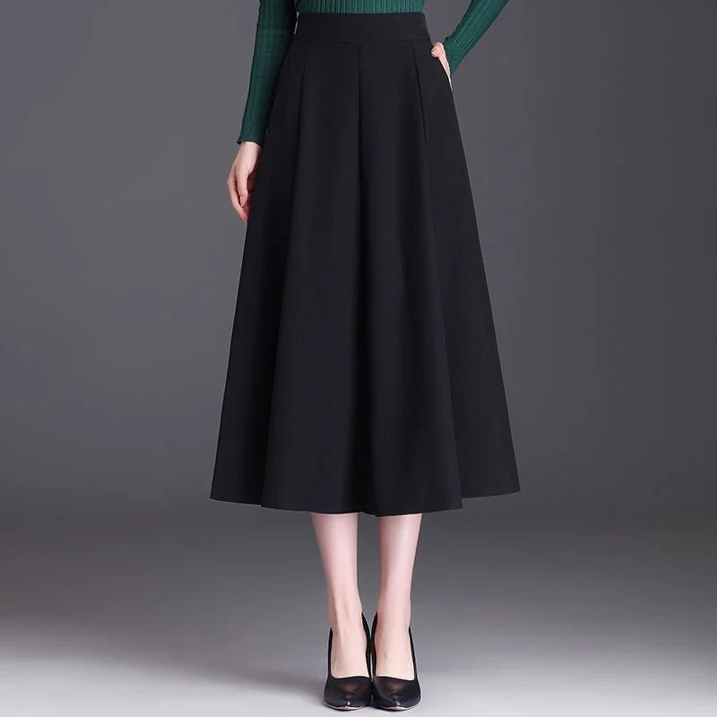 High-Waisted Slimming Umbrella Skirt