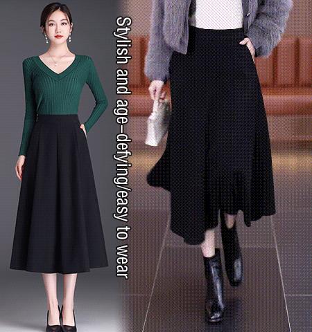 High-Waisted Slimming Umbrella Skirt