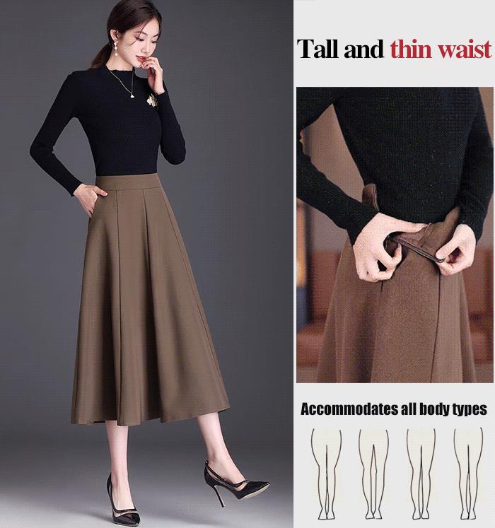 High-Waisted Slimming Umbrella Skirt
