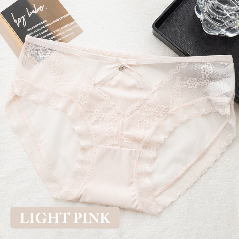 Women's Mesh Lace Hollow out Lightweight Panties
