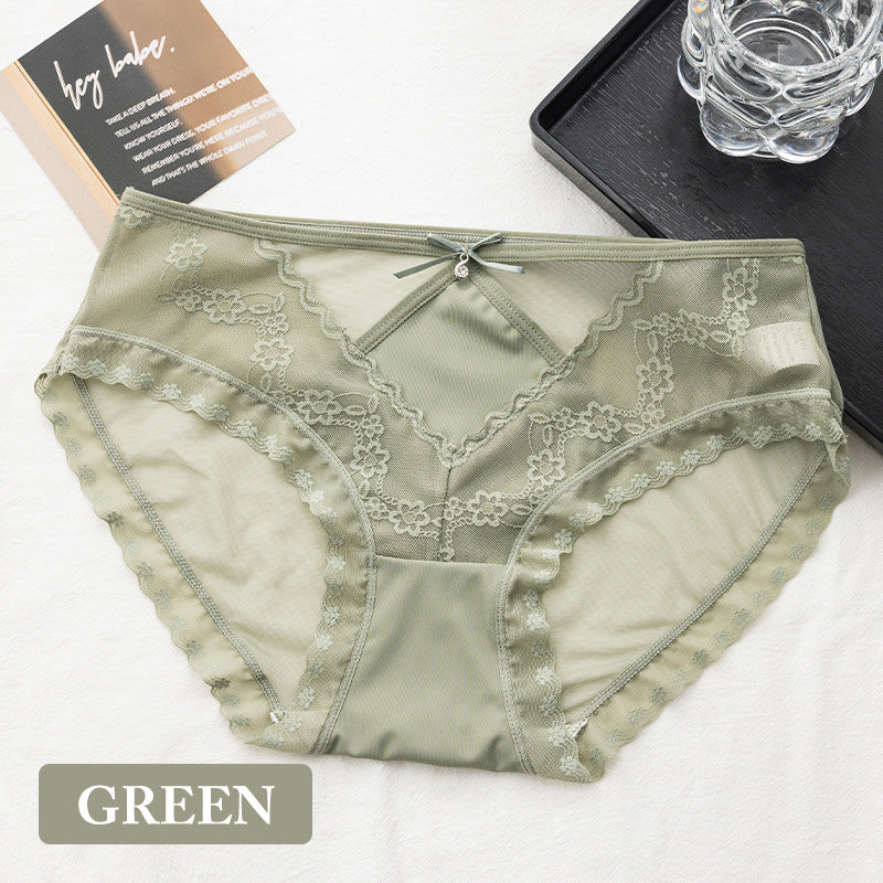 Women's Mesh Lace Hollow out Lightweight Panties