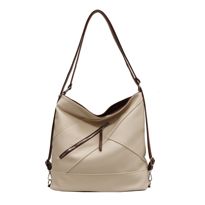 Large Capacity PU Leather Bucket Bag