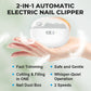 2 in 1 Electric Polishing Automatic Nail Clippers