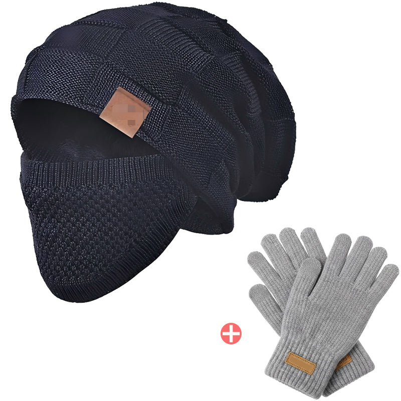 Winter Warm Beanie Hat with Face Cover
