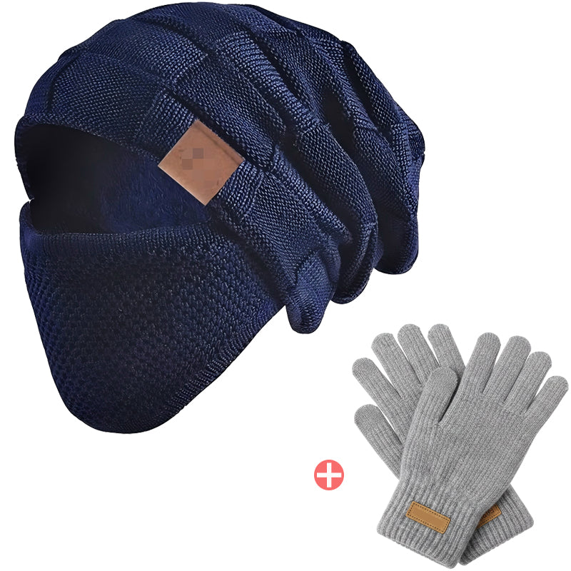 Winter Warm Beanie Hat with Face Cover