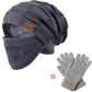 Winter Warm Beanie Hat with Face Cover
