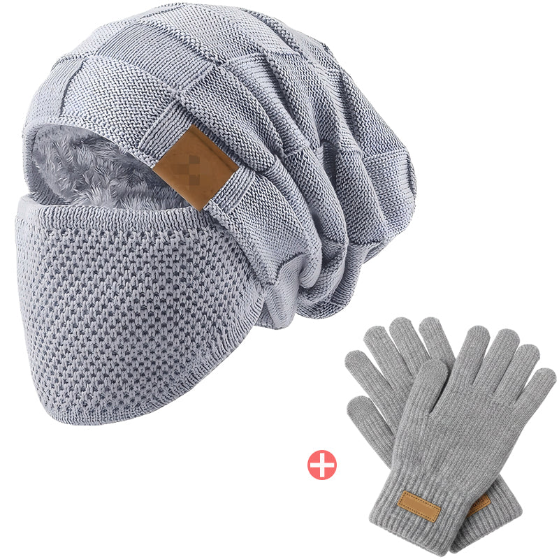 Winter Warm Beanie Hat with Face Cover