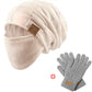 Winter Warm Beanie Hat with Face Cover
