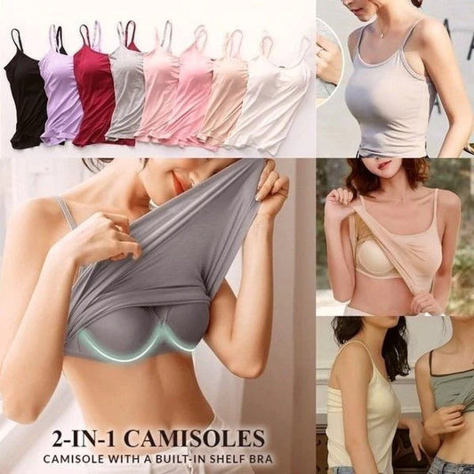 Comfitank –✨Last day 75% OFF✨Women Tank Top with Built in Bra Camisole